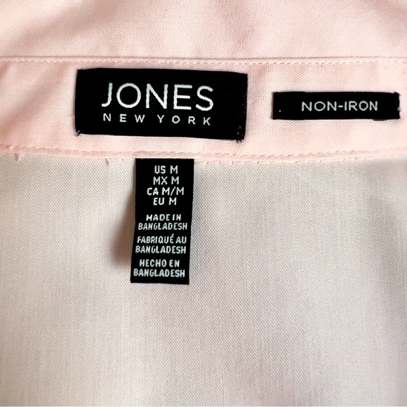 Jones New York, size M, no iron, 3/4 length sleeve  - Fitted - 100% cotton - Picture 6 of 6